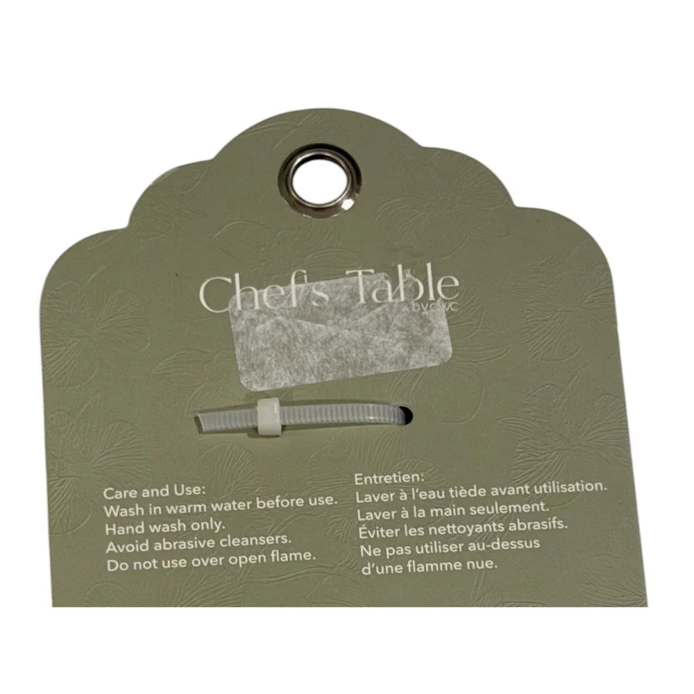 Chef's Table by CWC Kitchen Shears with Sheath Sage Green EDSHEAR2 New